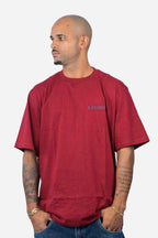 Camiseta Compton Oversized Refletiva Luminous Vinho