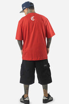 Camiseta Compton Oversized New Logo Furtacor Vermelha