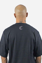 Camiseta Compton Oversized Refletiva Luminous Preta