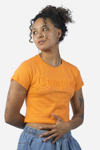 Cropped Compton Relevo 3D Laranja - COMPTON
