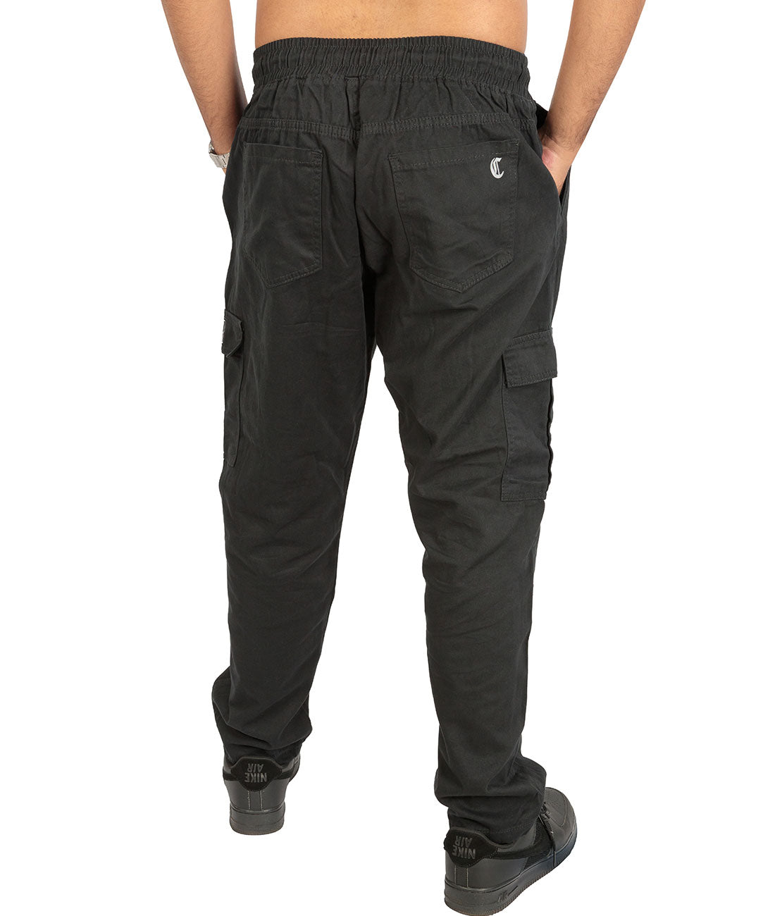 Calça Cargo Compton Sarja Preta