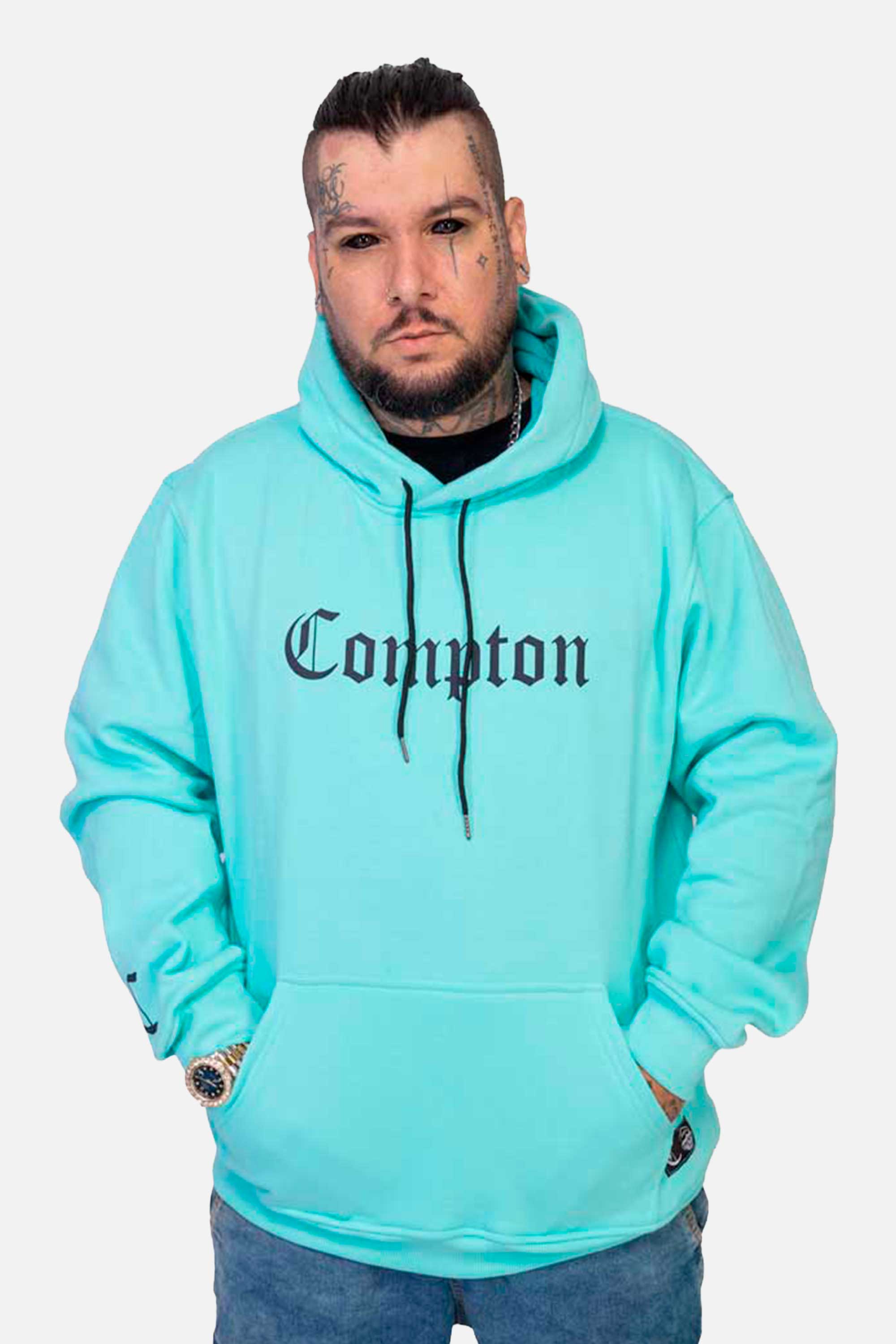 Moletom Compton Canguru Classic Verde