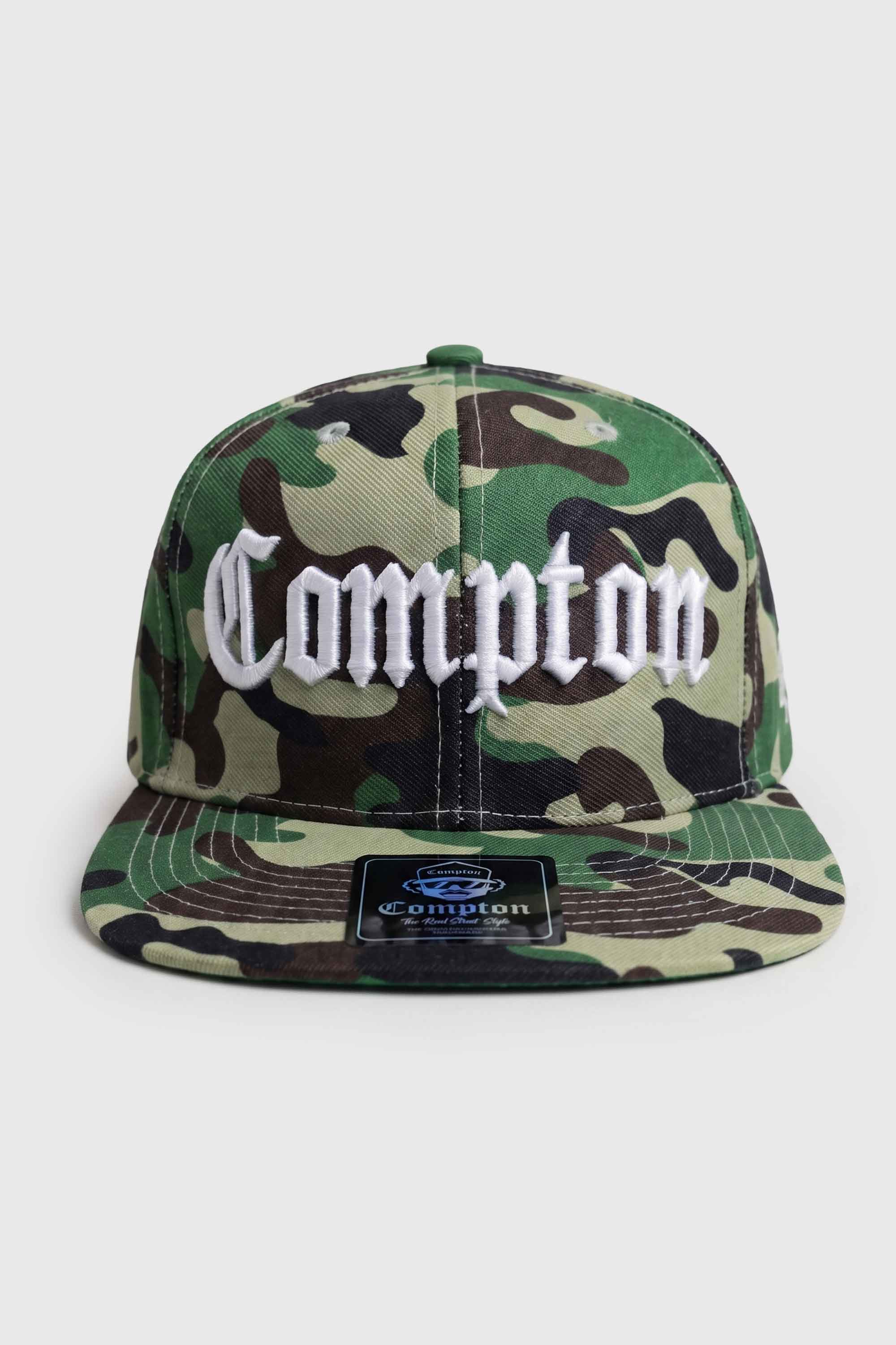 Boné Aba Reta Snapback Compton Clássico - Cammo