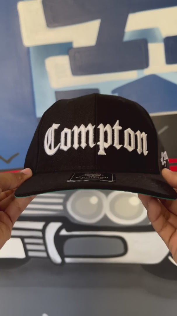Boné Compton Aba Curva Snapback Classic Preto