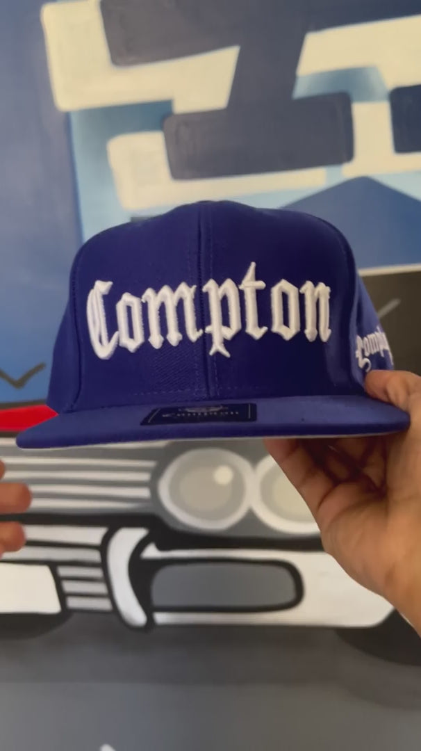 Boné Compton Aba Reta Snapback Classic Azul Royal