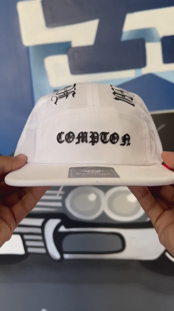 Boné Compton Five Panel Strapback West Side Branco
