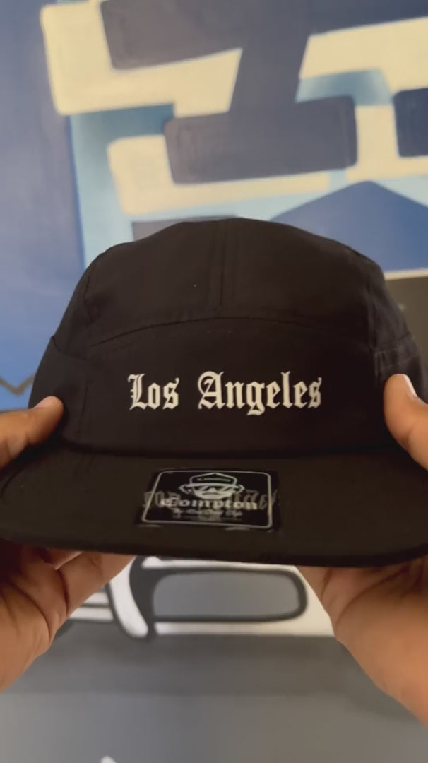 Boné Compton Five Panel Strapback Los Angeles Preto