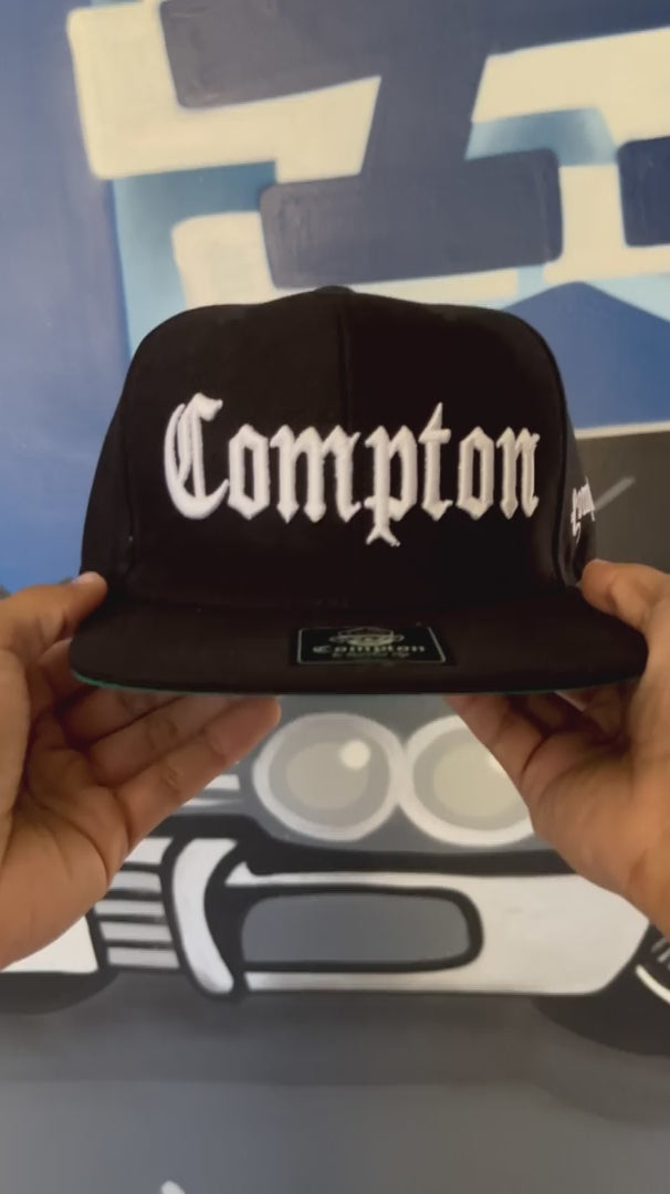 Boné Compton Aba Reta Snapback Classic Preto