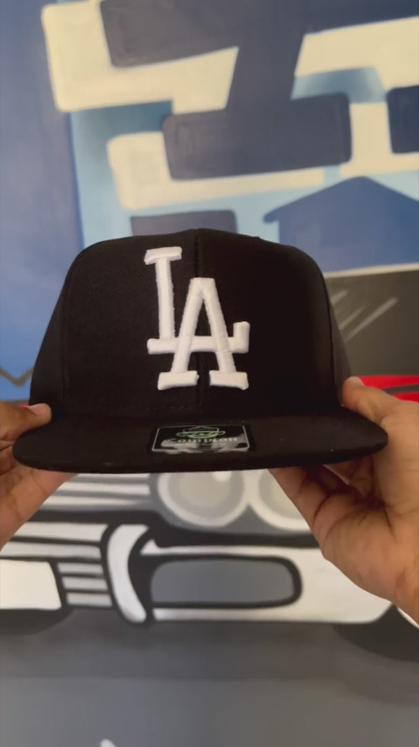 Boné Compton Aba Reta Snapback LA Authority Preto