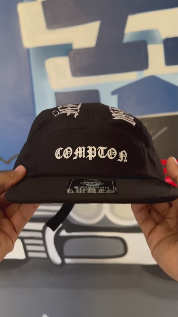 Boné Compton Five Panel Strapback West Side Preto