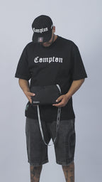 Jaqueta Compton Corta Vento Anorak Vira Bolsa Preta