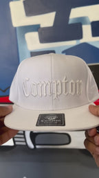 Boné Compton Aba Reta Snapback Classic All White