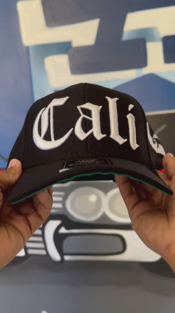 Boné Compton Aba Curva Snapback Cali Preto