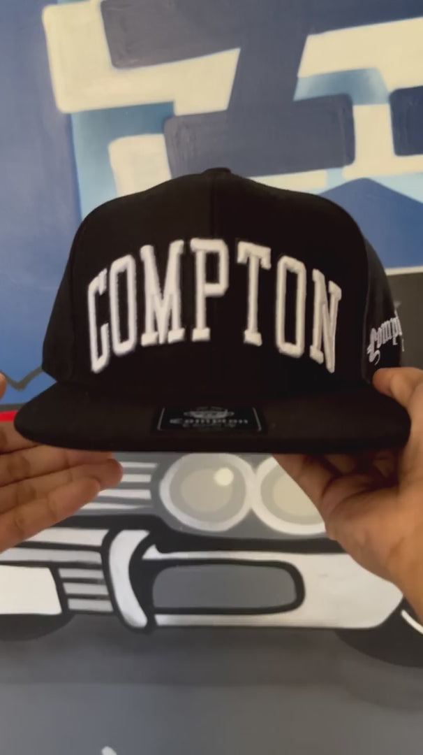 Boné Compton Aba Reta Snapback Urban Preto